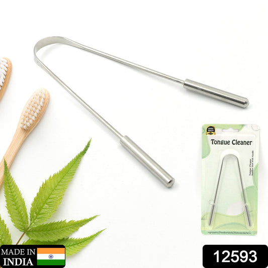 Tongue Cleaner For Kids Adults Tongue Scraper For Bad Breath Maintain Oral Hygiene For Daily Use For Fresh Breath Bacteria Removal Improved Taste (Steel Copper Tongue Cleaner 1 Pc) - Springkart 