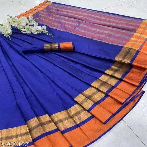 Stunning Cotton Printed Saree - Springkart 