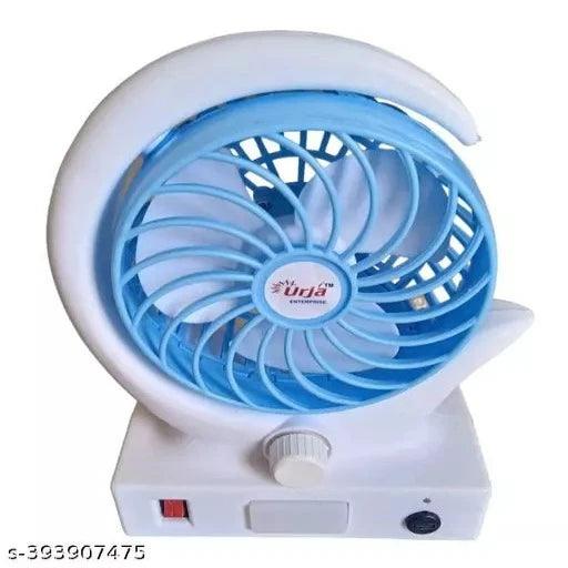 7 Speed Mini Fan Rechargeable Folding Fan with LED light Fan, USB Fan - Springkart 