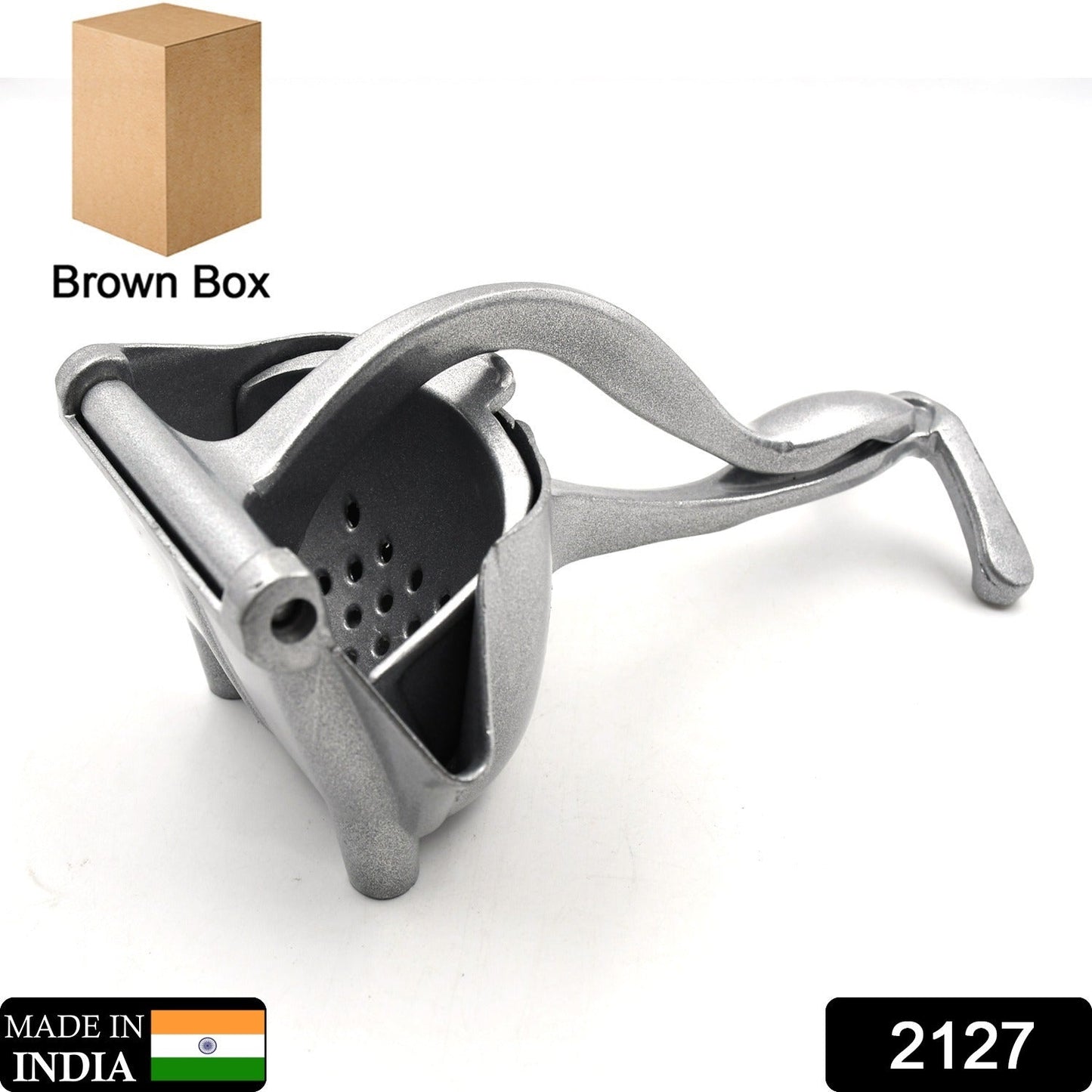 MANUAL ALUMINIUM METAL FRUIT PRESS JUICER ( BROWN BOX ) - Springkart 