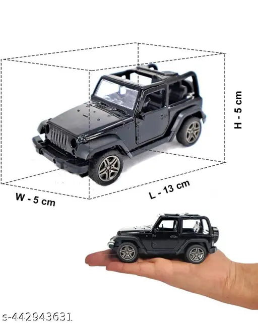 Thar Diecast Toy Car with Openable Doors 1:36 scale for Young Explorers ( multicolor)