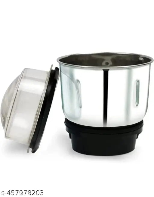 Kitchen Mixer Grinder Jar Suitable for all Local & Branded Mixer which comes with 2 Lock & 4 Teeth Coupler, Stainless Steel (250 ml,500 ml)