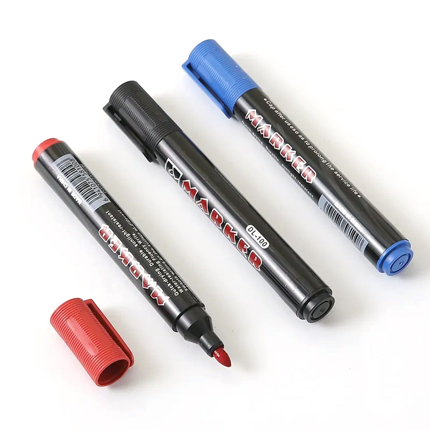 Black Permanent Marker Leak Proof Marker Craftworks, School Projects and Other | Suitable for Office and Home Use (Pack Of 12 Pc) - Springkart 