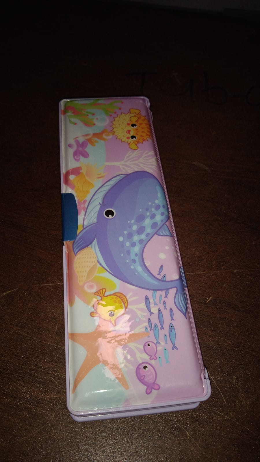 Multipurpose Compass Box, Plastic Double Deck Pencil Case with 2 Compartments, Supplies Utility Box Storage Organizer, Pencil Box for School, Cartoon Printed Pencil Case for Kids, Birthday Gift for Girls & Boys - Springkart 