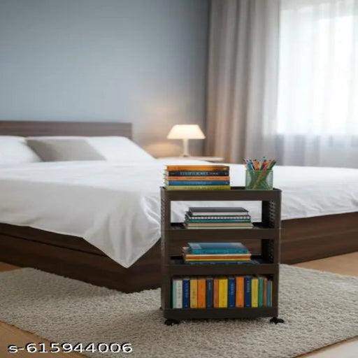 4-Tier Corner Storage Rack | Space-Saving Organizer for Home, Kitchen & Office | Multi-Tier Storage Rack, Sturdy Corner Shelf & Room Décor Shelf