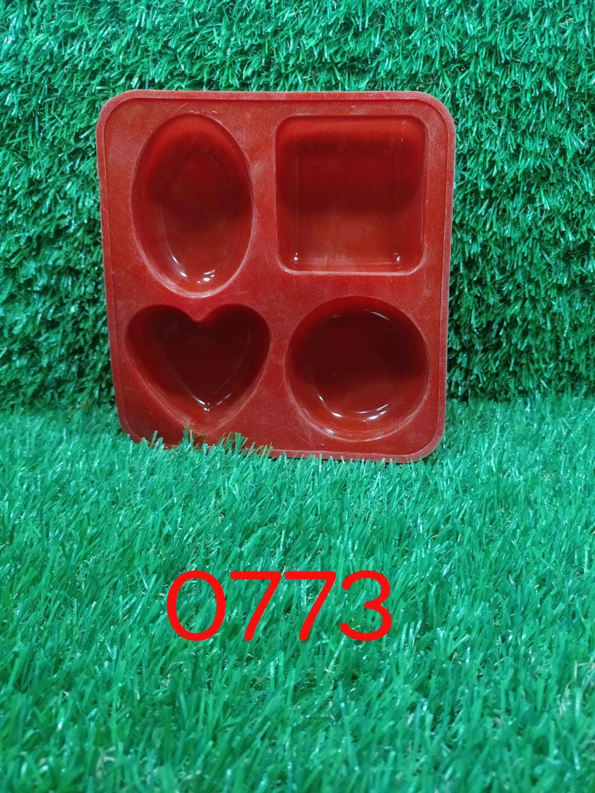 Silicone Circle, Square, Oval and Heart Shape Soap And Mini Cake Making Mould - Springkart 