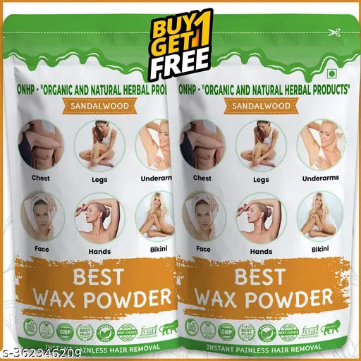 Herbal, Organic Magic Wax Powder instant Hair Removal wax powder for All Types of Hair & Skin(Sandalwood) - Springkart 