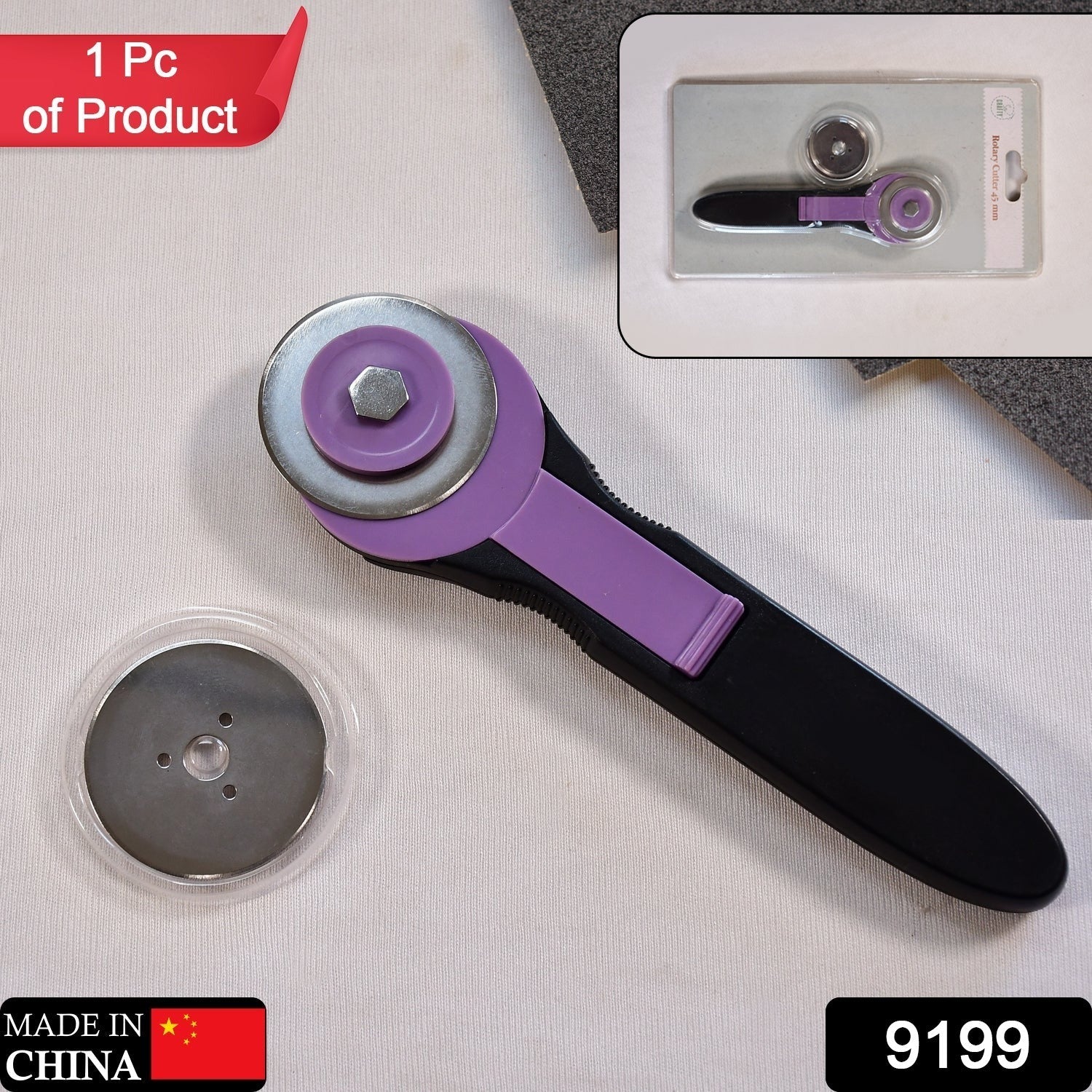 Sewing roller cutter for fabric.