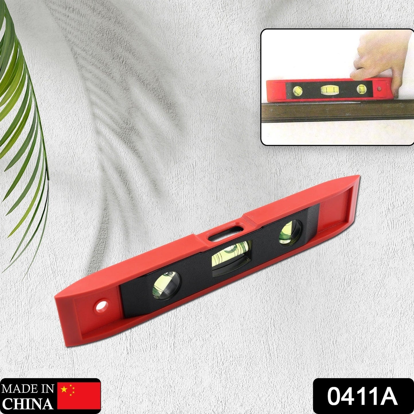 3 Bubble Mini Spirit Level Plastic Torpedo Carpenter's Spirit Level Measurement tools - Springkart 