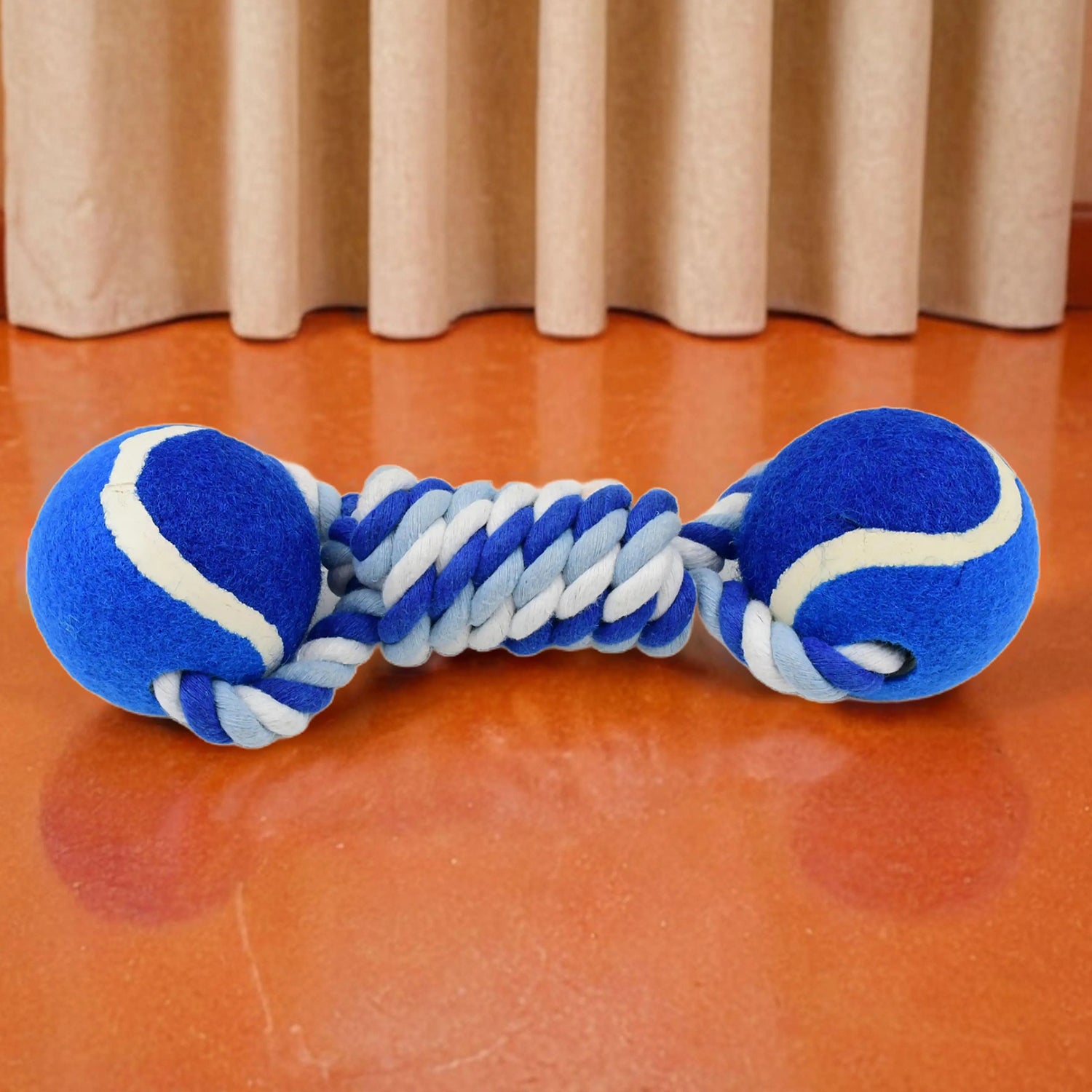 Durable Cotton Rope Dog Toy Two-way Ball Design (1 Pc) - Springkart 
