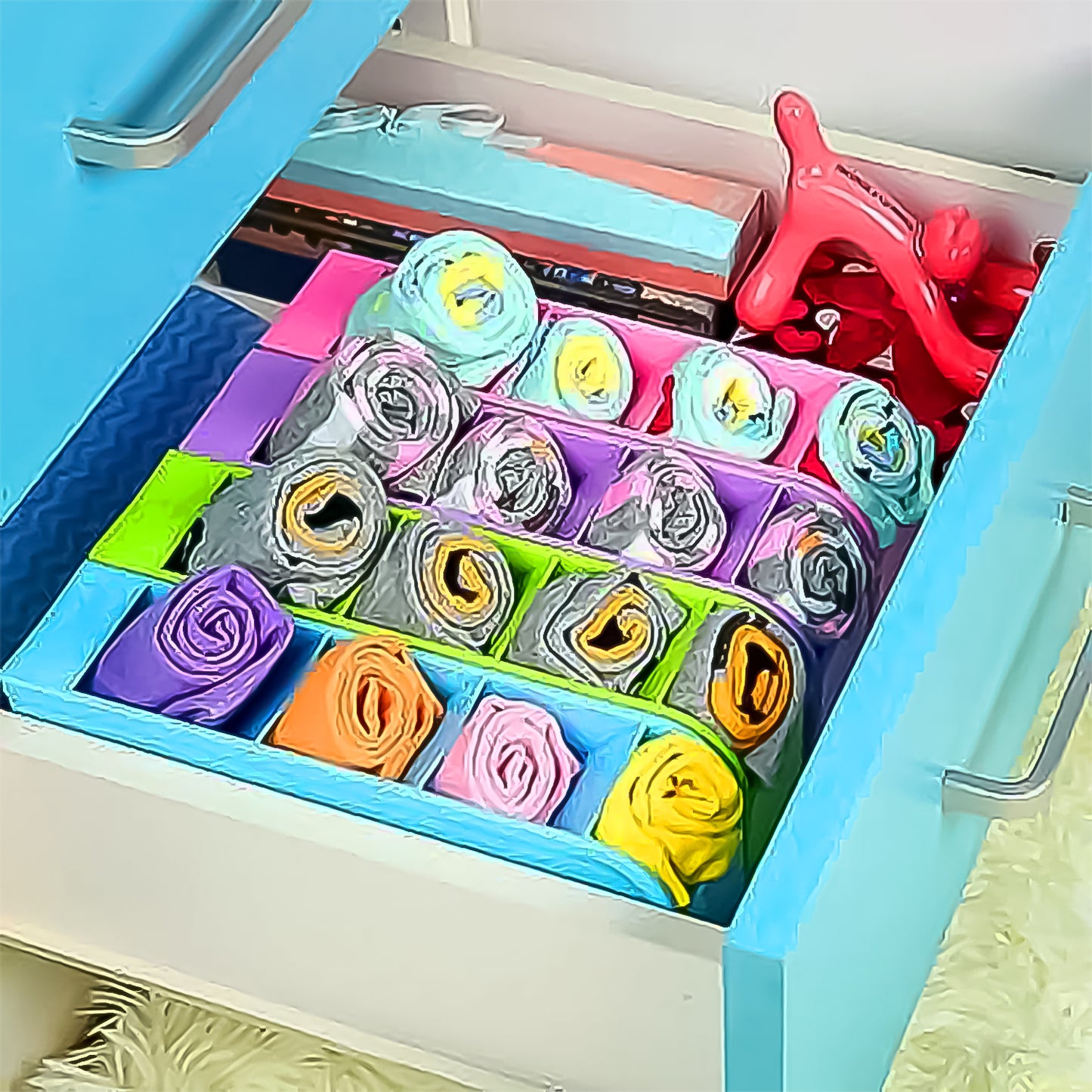 Multipurpose 4 Compartment Pen Holder Office Desktop (1 Pc) - Springkart 