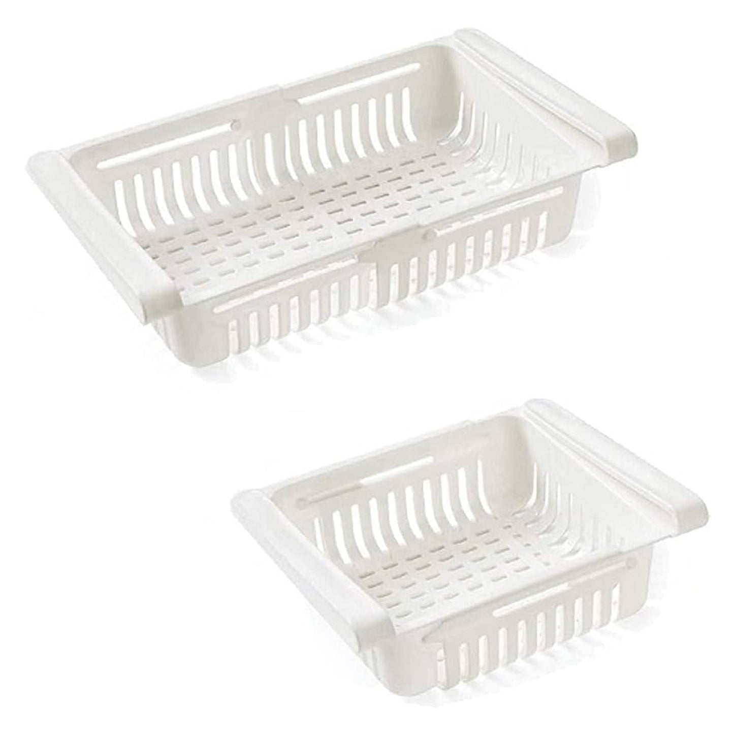 Expandable Adjustable Multipurpose Fridge Storage Basket (1 Pc) - Springkart 