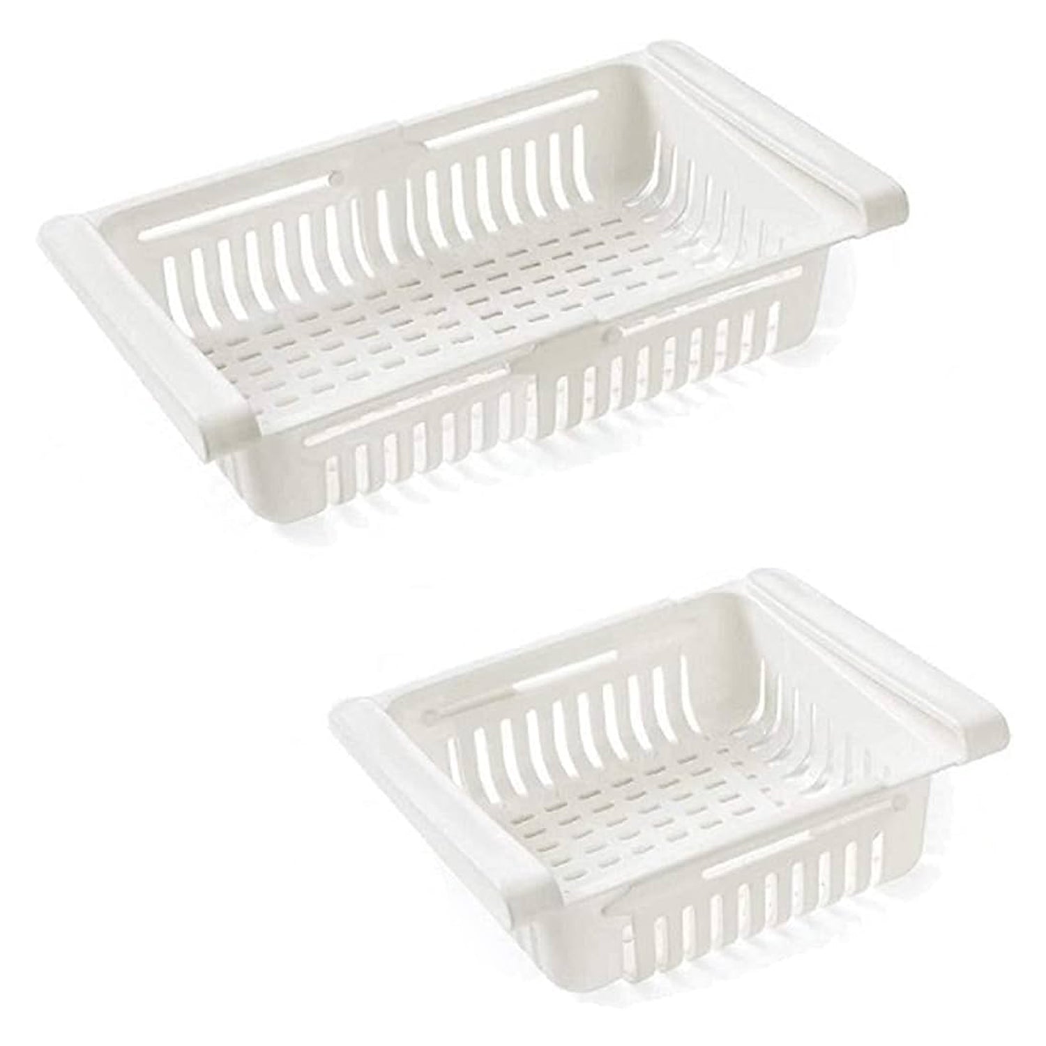 Expandable Adjustable Multipurpose Fridge Storage Basket (1 Pc) - Springkart 