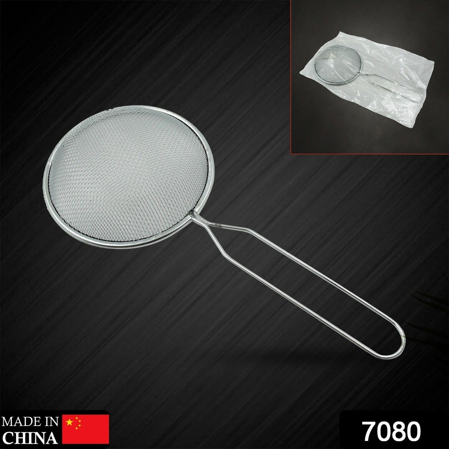 Mesh Strainer With Handle Stainless Steel Oil Strainer Ladle for Hot Pot Soup Home (1 Pc ) - Springkart 