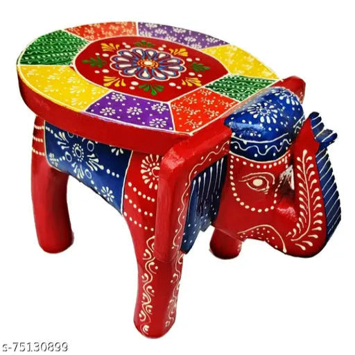 Wooden Elephant stool/décor stool/showpiece