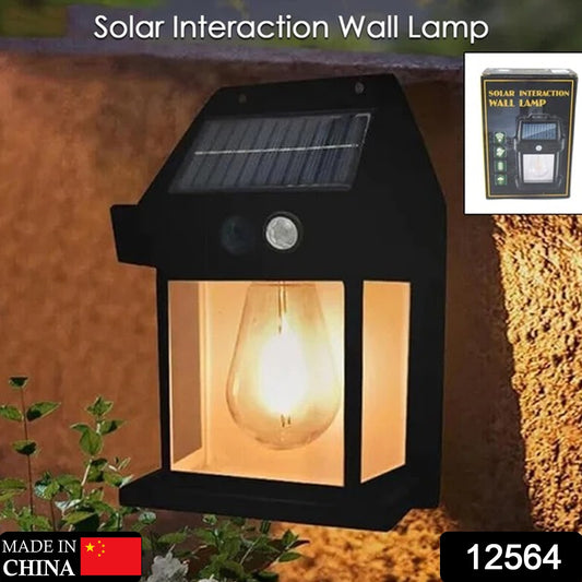 Solar Wall Lights Lamp Outdoor Wireless Dusk To Dawn Porch Lights Fixture Solar Wall Lantern With 3 Modes Motion Sensor Waterproof Exterior Lighting With Clear Panel (1 Pc ) - Springkart 