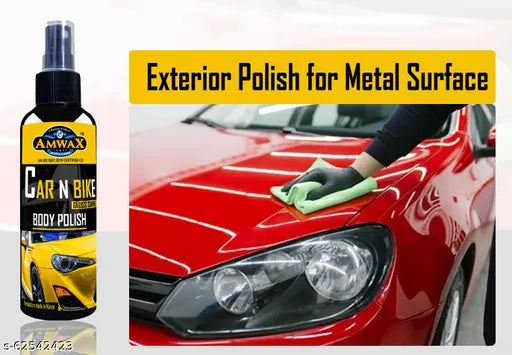 Car and Bike Body Polish / Car Polish / Bike Polish / Gloss Shine / universal (100+100=200 ml Combo)