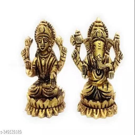 Brass Kamal Ganesh Laxmi 400 gm