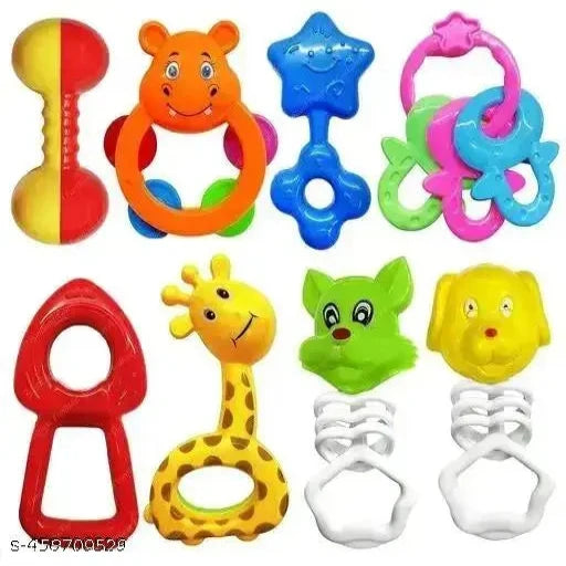 Baby Rattle Toy Set For Toddler Kids - Pack Of 6 Pieces