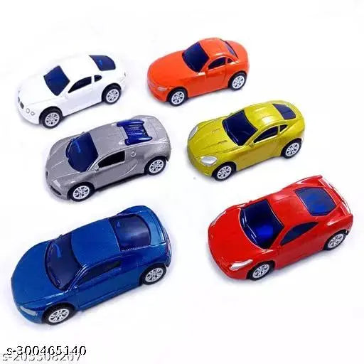 Metal Die-Cast Unbreakable Mini Alloy Metal Car Set of 6 Cars for Kids (Multicolor)