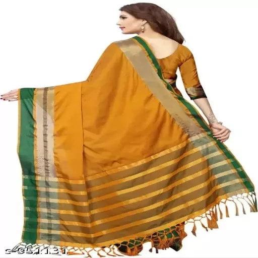 Stunning Cotton Printed Saree - Springkart 