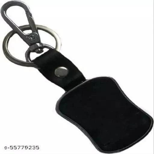 Alexus LEATHERITE BLACK Locking Key Chain - Springkart 