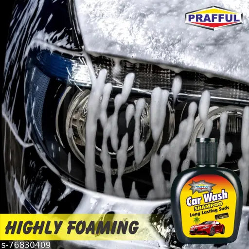 Car Wash Shampoos Cleaning with Shining Interior and Exterior 140 ml Pack of 2 (with Lemon fragrance )