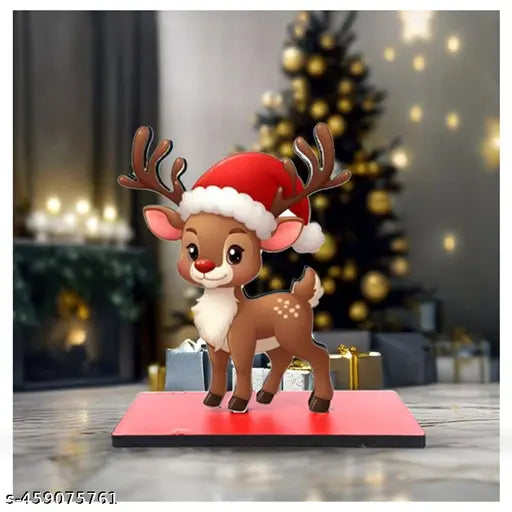 Christmas table-top showpiece [Santa-deer] - Springkart 