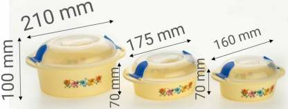 Hot N Fresh Insulated Plastic Casserole Gift Set (3 Pieces) - Springkart 