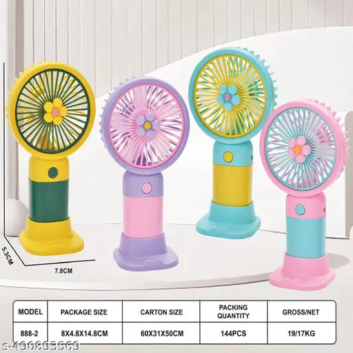 Mini Portable Usb Hand Fan or DC Fan - 3 Speed Modes - Springkart 