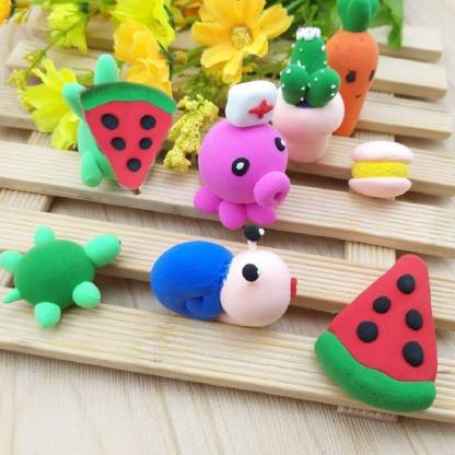 Non-Toxic Creative 50 Dough Clay 5 Different Colors (Pack of 5 Pcs) - Springkart 