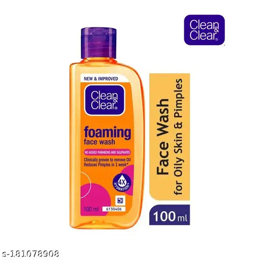 Clean & Clear Foaming Face Wash, 100ml - Springkart 