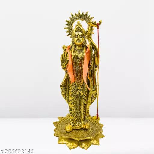 Lord Rama Gold Metal Statue Mandir Pooja Murti Temple Puja - Springkart 