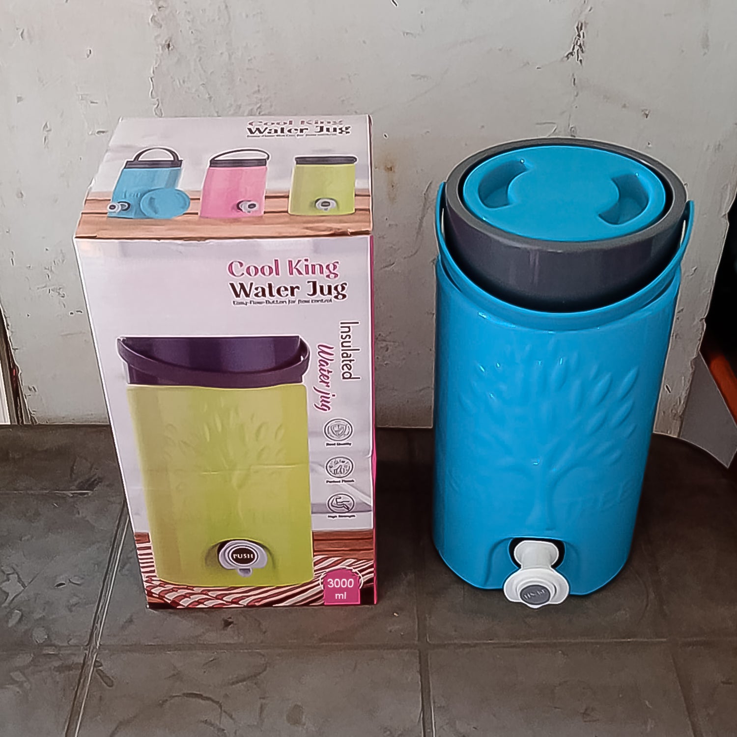 Insulated Plastic Water Rover Jug With A Sturdy Handle Water Jug Camper With Tap Plastic Insulated Water Water Storage Cool Water Storage For Home Travelling (3000 Ml) - Springkart 