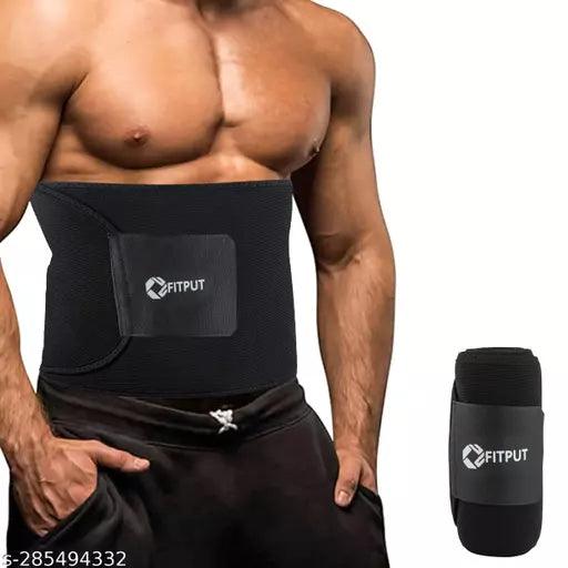 Unisex Neoprene Slim Belt For Men Heavy Quality Non Tearble Sauna Belt Freesize in Black - Springkart 