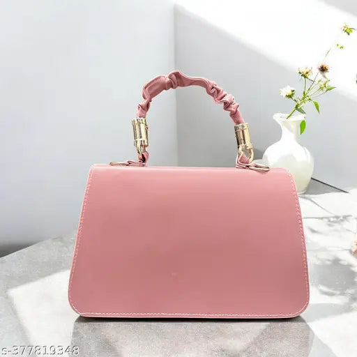 Graceful Stylish Slingbags  Luxury High Quality PU Leather Women Shoulder Bag (Pink)