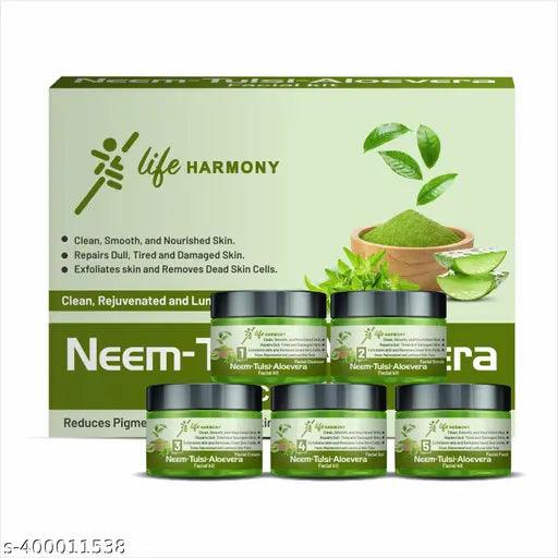 Neem-tulsi-Aloevera Beauty Parlour Facial Kit,Suitable For All Age, All Type skin Solution (250 g)