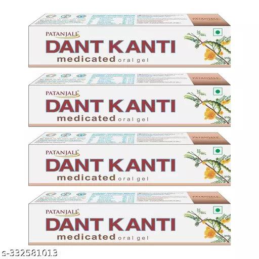 Patanjali DANT KANTI MEDICATED ORAL GEL 100 GM (Pack of 4) - Springkart 