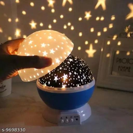 Star Lights Master For Decoration Rotating 360 Degree Moon Night Light Lamp Projector with Multi Colors and USB Cable, Lamp for Kids Room, Night Bulb, Cople Bedroom, Diwali décor, Home decor (Multi Color) - Springkart 