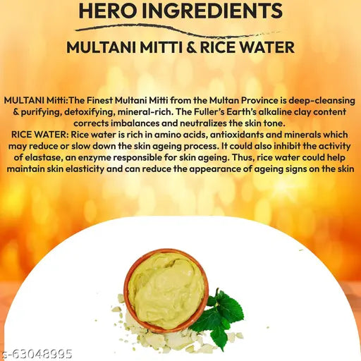 Mitti and Rice water Scrub 100g