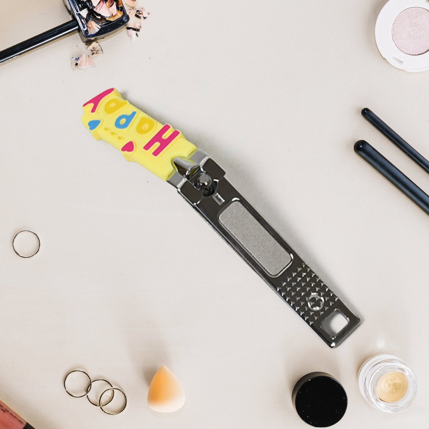 Cute Nail Clipper With Nail Catcher Nail File - Stainless Steel (1 Pc) - Springkart 