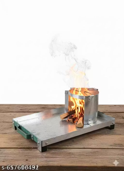 Iron Cooking Chulha Firewood Iron Burning Stove Efficient Heat Heavy Duty Cooking Chulha For Home