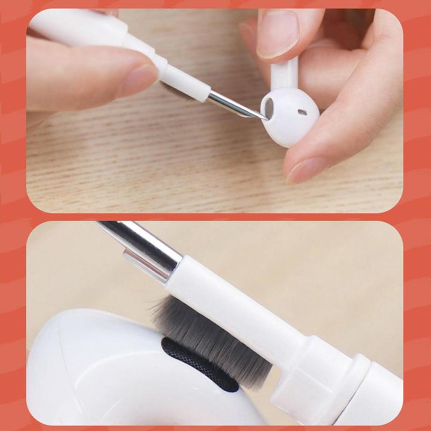 6251 5in1 Multi-function Soft Dust Clean Bush For Computer Cleaning With Corner Gap Duster Keycap Puller Remover For Gamer Pc - Springkart 