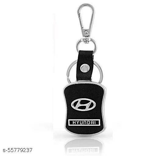 Alexus LEATHERITE BLACK Locking Key Chain - Springkart 