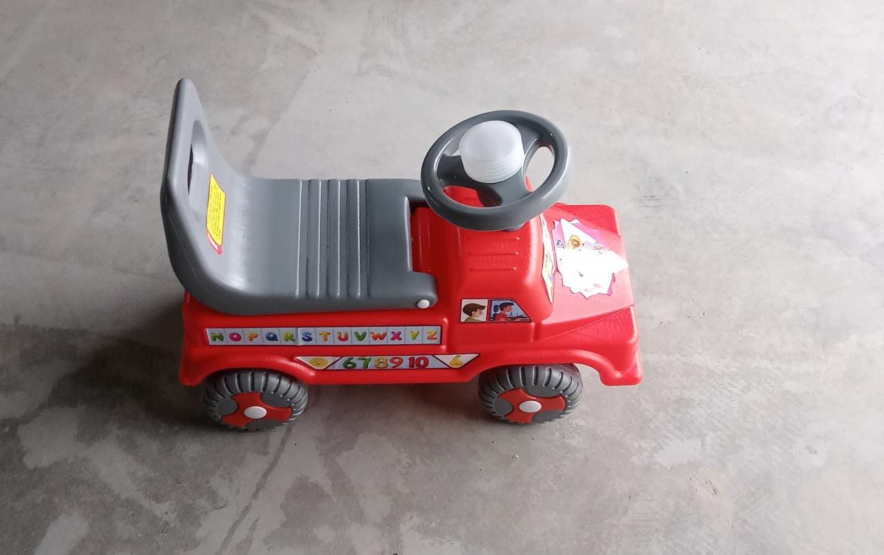 Kids Baby Ride-On Push Car with Musical Horn & Backrest – Perfect Toy for Toddlers - Springkart 