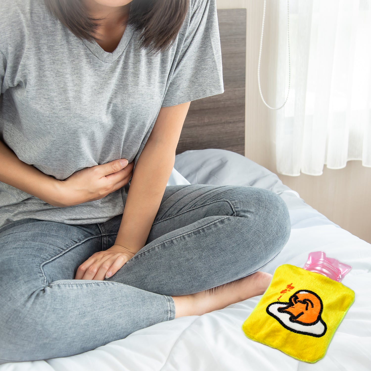 6515 Yellow Duck Head Small Hot Water Bag With Cover For Pain Relief Neck Shoulder Pain And Hand Feet Warmer Menstrual Cramps. - Springkart 