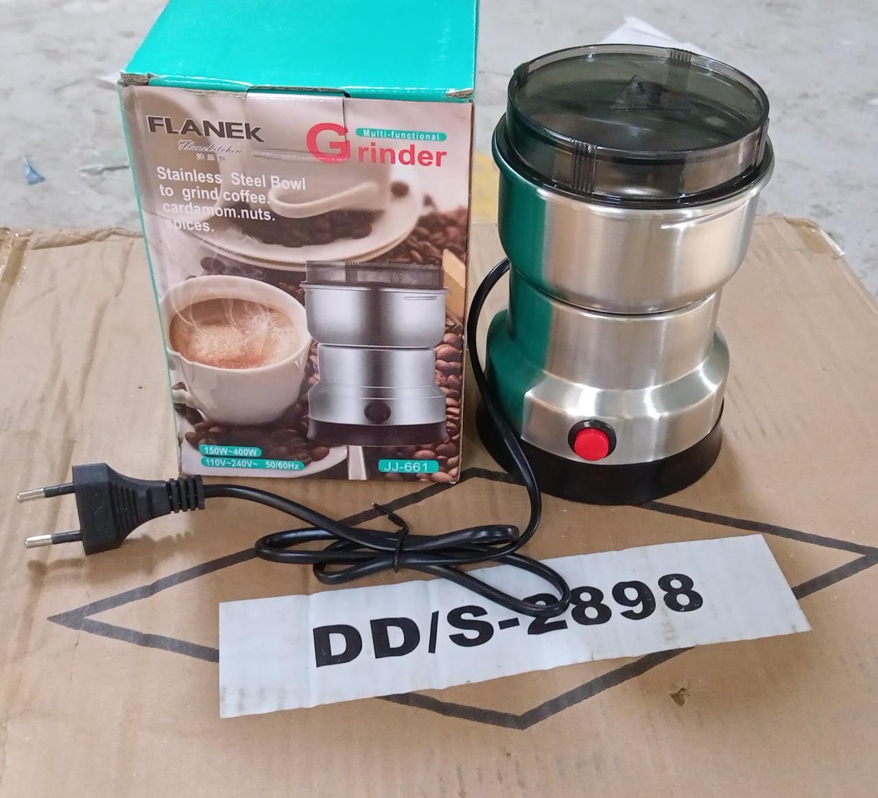 Multifunction Grinder Machine Electric Cereals Grain Mill Spice Herbs Grinding Machine Tool Stainless Steel Electric Coffee Bean for Home - Springkart 