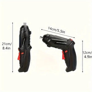 Electric Screwdriver Kit -Mini Handheld Drill with Lithium Batteryfor DIY Projects / Home Repair
