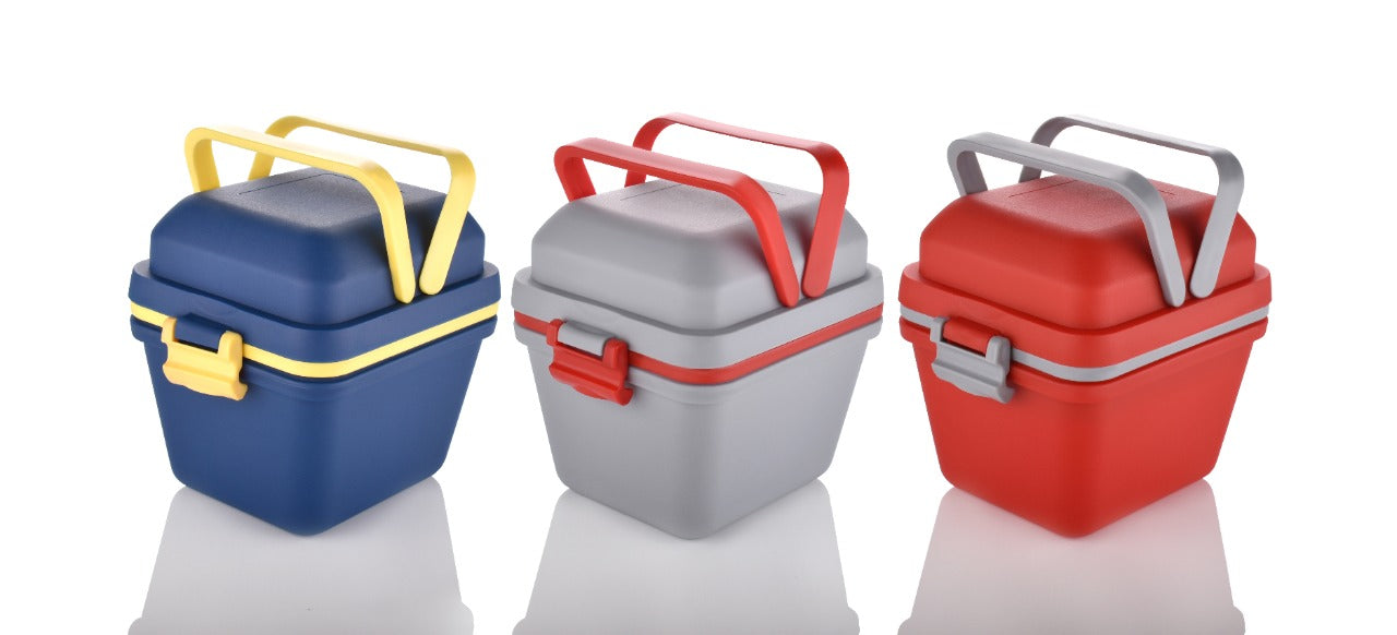 Airtight Lunch Box with Handle & Push Lock - Springkart 