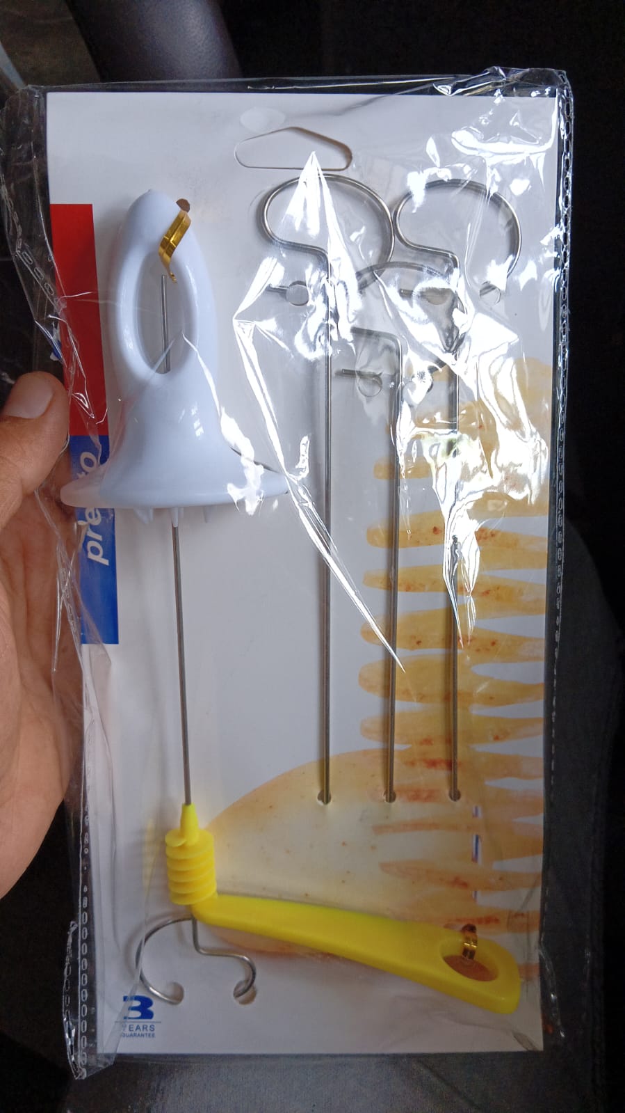 1 Set Potato Spiral Cutter, Potato Twister (4 Spits) - Springkart 